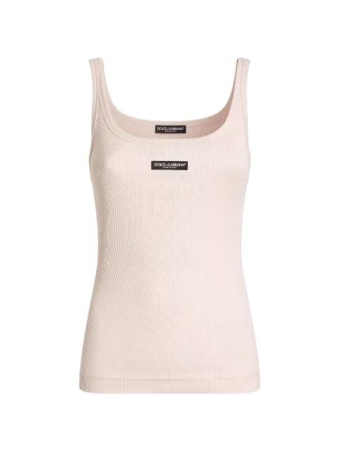 ribbed tank top by DOLCE&GABBANA