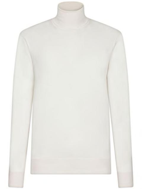 roll neck cashmere-silk sweater by DOLCE&GABBANA