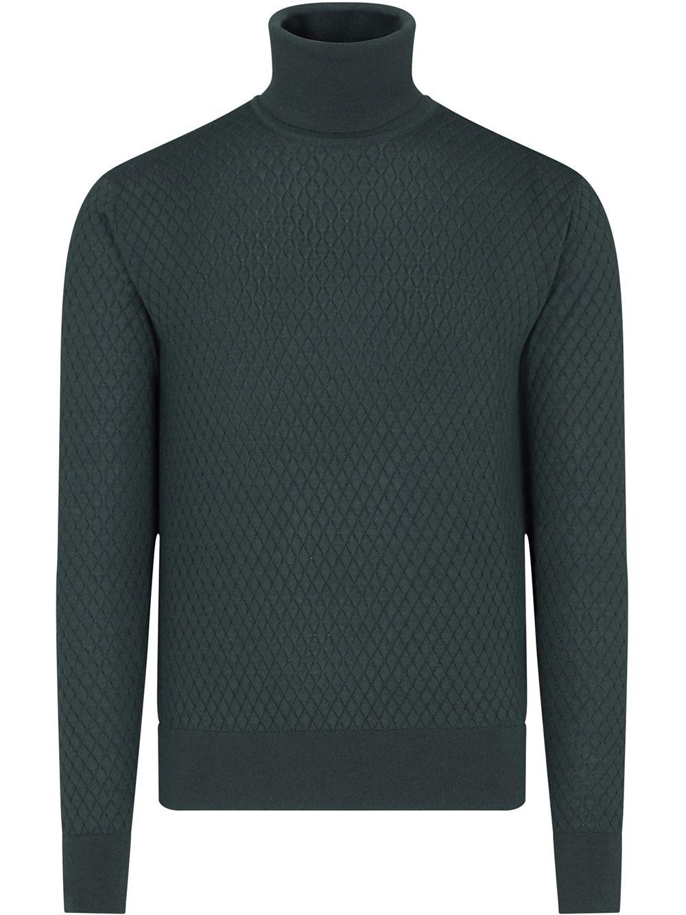 roll neck silk-cashmere jumper by DOLCE&GABBANA