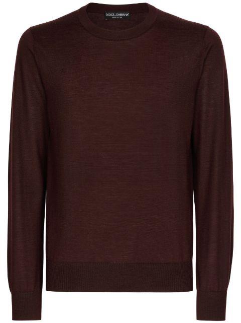 round-neck cashmere sweater by DOLCE&GABBANA