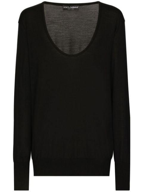 round-neck virgin-wool jumper by DOLCE&GABBANA