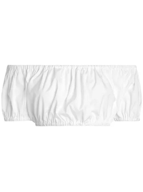ruched crop top by DOLCE&GABBANA