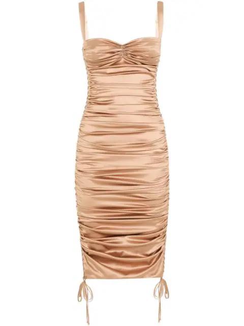 ruched mid-length dress by DOLCE&GABBANA