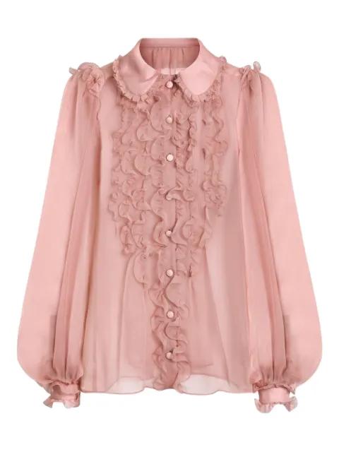 ruffled buttoned shirt by DOLCE&GABBANA