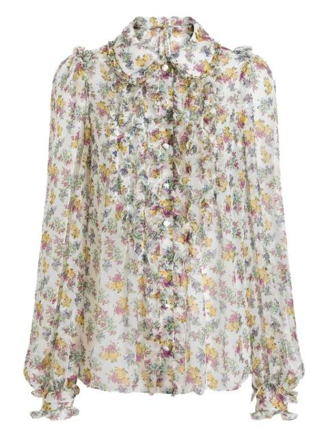 ruffled floral blouse by DOLCE&GABBANA