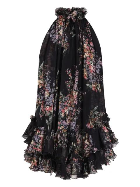 ruffled floral mini dress by DOLCE&GABBANA