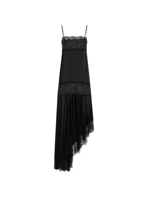 satin dress with lace bands by DOLCE&GABBANA