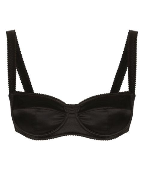 satin-finish balconette-style bra by DOLCE&GABBANA