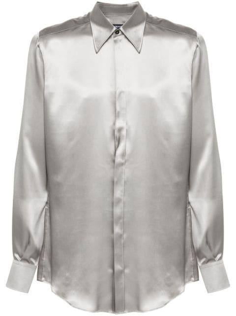 satin-weave silk shirt by DOLCE&GABBANA