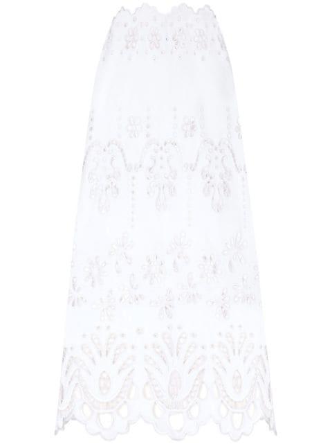 scallop cut-out skirt by DOLCE&GABBANA