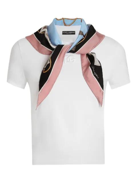 scarf-wrapped T-shirt by DOLCE&GABBANA