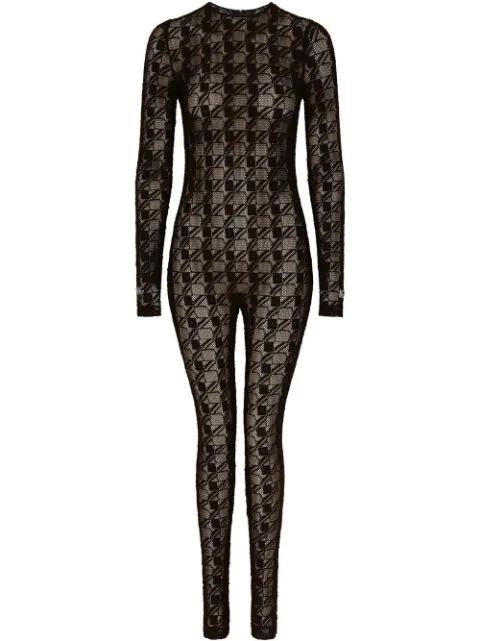 semi-sheer lace jumpsuit by DOLCE&GABBANA