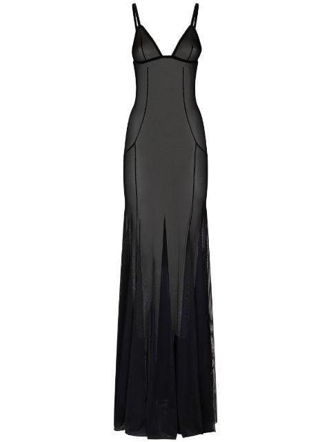semi-sheer open-back nightdress by DOLCE&GABBANA