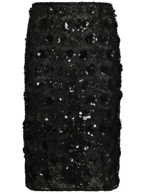sequin-embellished skirt by DOLCE&GABBANA