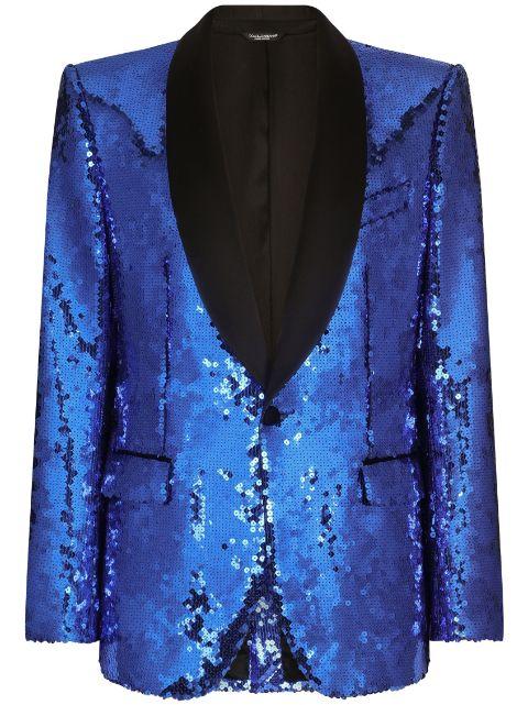 sequin-embellished suit by DOLCE&GABBANA