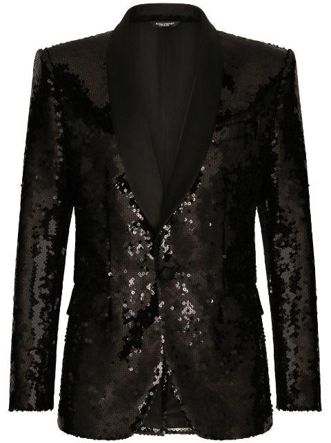 sequin-embellished suit by DOLCE&GABBANA