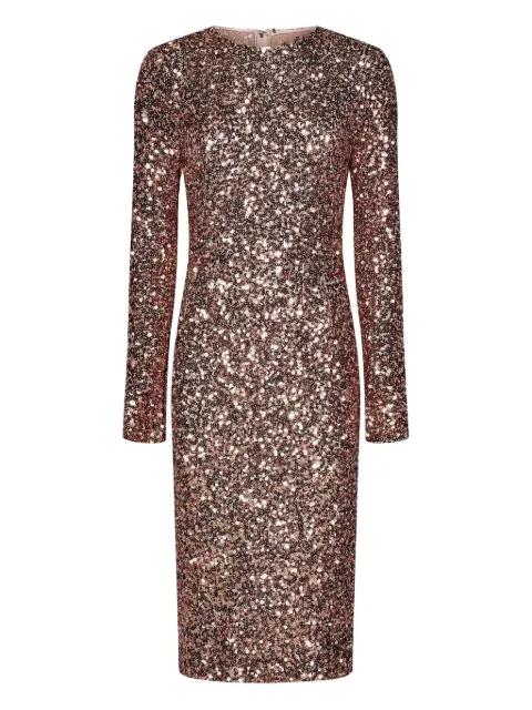 sequined bodycon midi dress by DOLCE&GABBANA