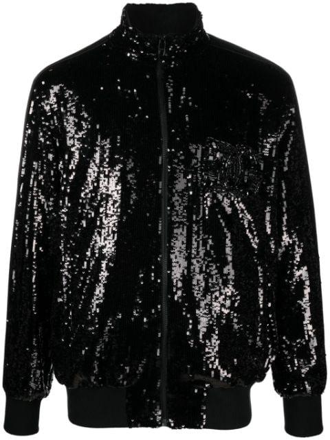 sequinned bomber jacket by DOLCE&GABBANA