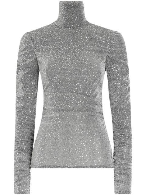 sequinned top by DOLCE&GABBANA
