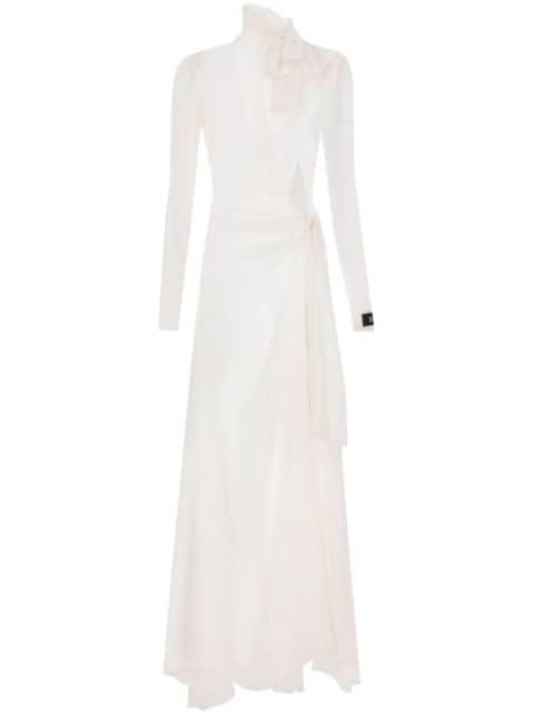 sheer silk maxi dress by DOLCE&GABBANA
