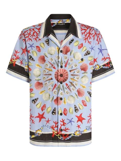shell-print Hawaii shirt by DOLCE&GABBANA