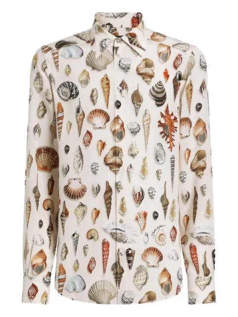 shell-print Martini shirt by DOLCE&GABBANA