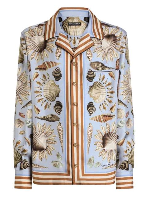 shell-print shirt by DOLCE&GABBANA