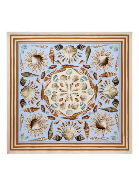 shell-print silk scarf by DOLCE&GABBANA