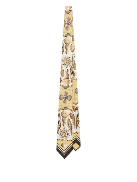 shell-print silk tie by DOLCE&GABBANA