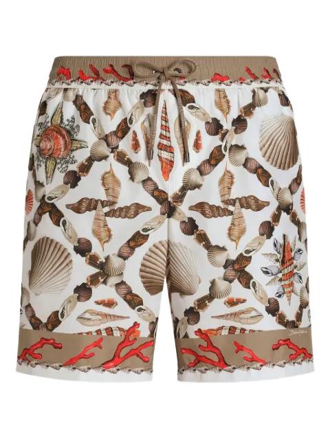 shell-print swim shorts by DOLCE&GABBANA