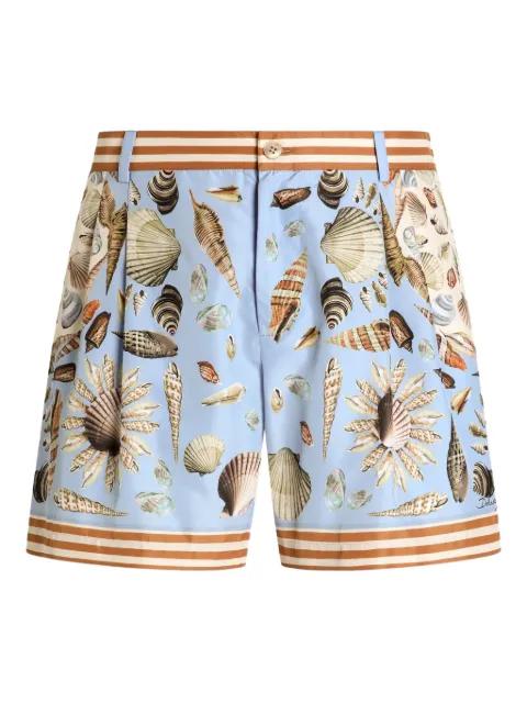 shell-print tailored shorts by DOLCE&GABBANA