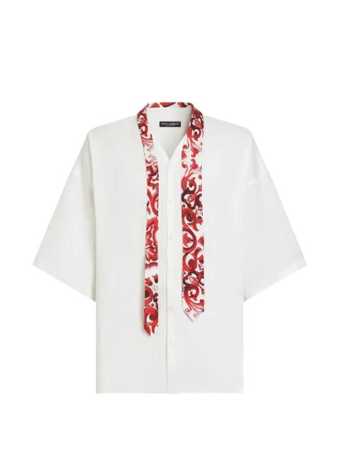 shirt in linen by DOLCE&GABBANA