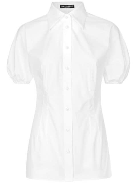 short puff-sleeves shirt by DOLCE&GABBANA