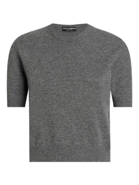 short-sleeve cashmere sweater by DOLCE&GABBANA