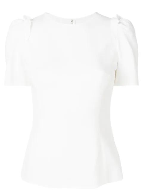 short-sleeve peplum top by DOLCE&GABBANA