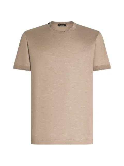 short-sleeved silk t-shirt by DOLCE&GABBANA