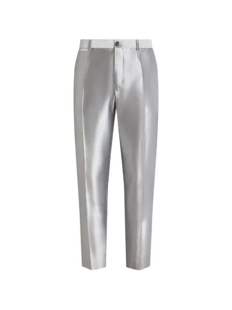 silk shantung trousers by DOLCE&GABBANA