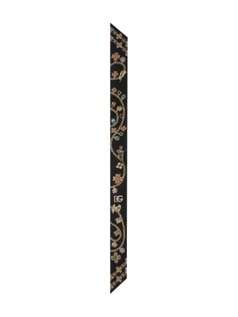 silk twill bandeau by DOLCE&GABBANA