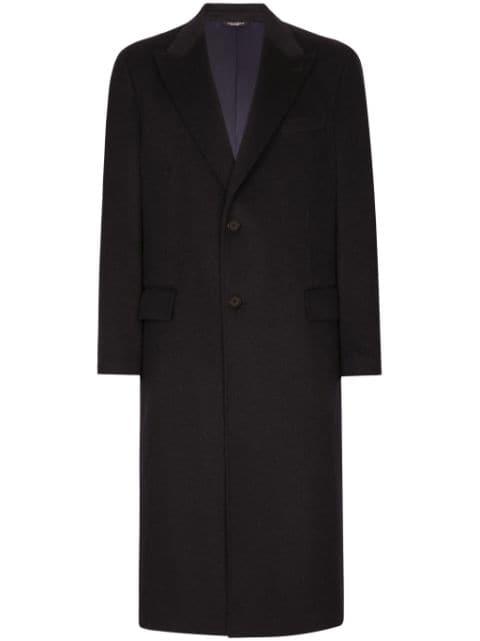 single-breasted cashmere coat by DOLCE&GABBANA