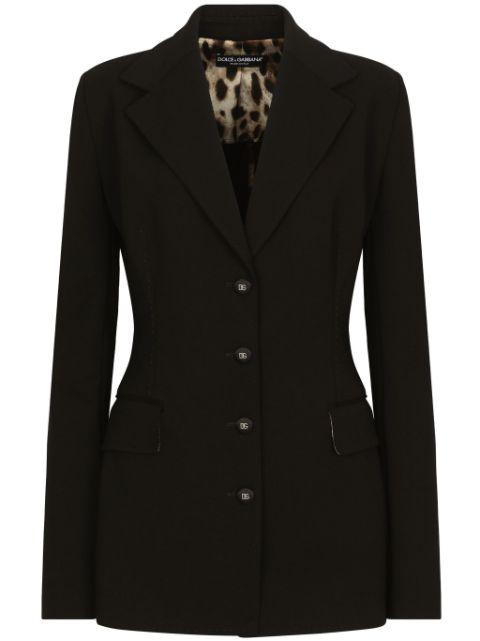 single-breasted fitted-waistline blazer by DOLCE&GABBANA