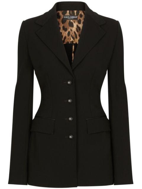 single-breasted fitted-waistline blazer by DOLCE&GABBANA