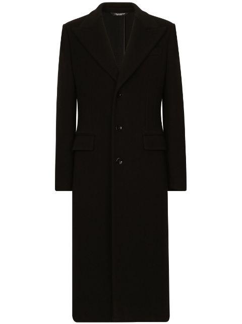single-breasted notcheded-lapels coat by DOLCE&GABBANA