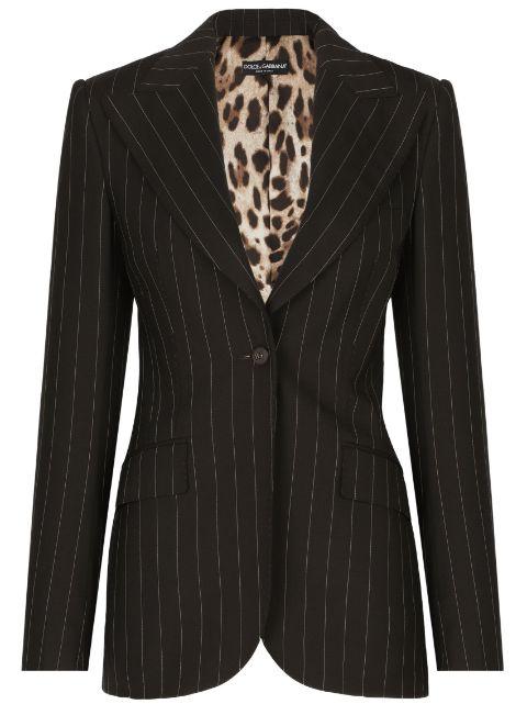 single-breasted striped blazer by DOLCE&GABBANA