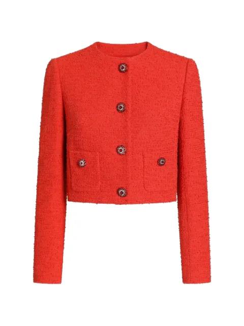 single-breasted tweed jacket by DOLCE&GABBANA