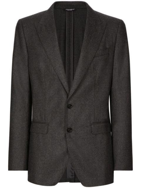 single-breasted virgin-wool blazer by DOLCE&GABBANA