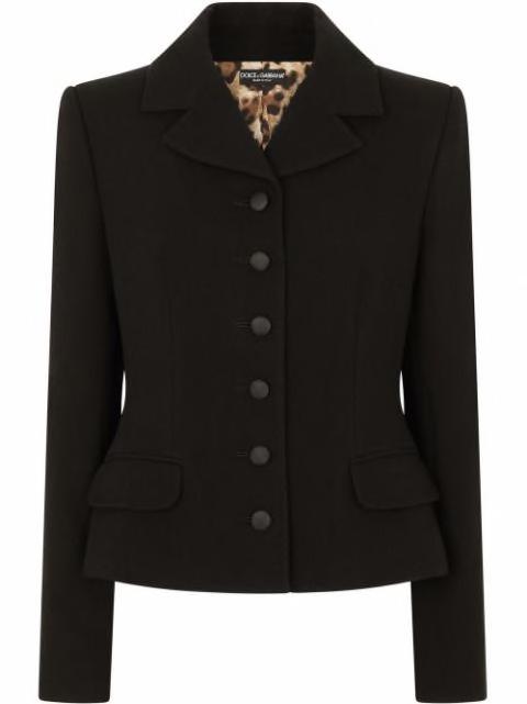 single-breasted virgin wool blazer by DOLCE&GABBANA
