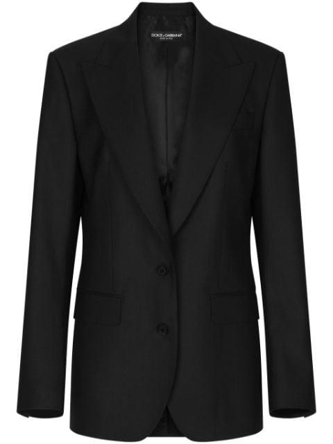 single-breasted virgin wool blazer by DOLCE&GABBANA