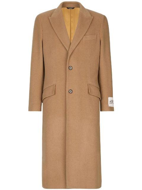 single-breasted wool coat by DOLCE&GABBANA