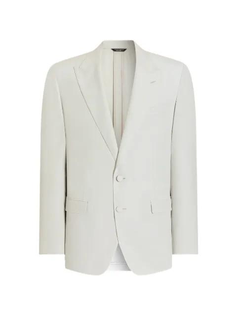 single-breasted wool poplin jacket by DOLCE&GABBANA