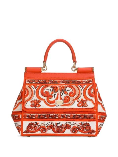 small Sicily handbag with Majolica embroidery by DOLCE&GABBANA
